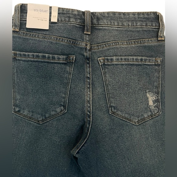 STS Blue Women’s Size 24 Brooke Kick Flare 10” Rise Raw Hem Jeans - Picture 5 of 5